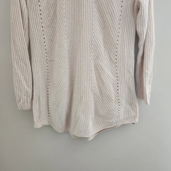 Caslon (Nordstrom) | Rib Knit Side Zip Tunic Length Sweater - Size M - Picture 7 of 9